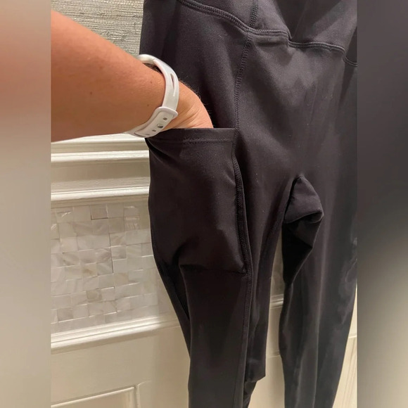 NWT new FREE PEOPLE sock it to me leggings medium black knit sweater bottom - Picture 7 of 17